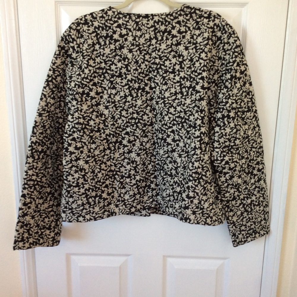 J.Jill Quilted Floral Jacket size L - Picture 3 of 8
